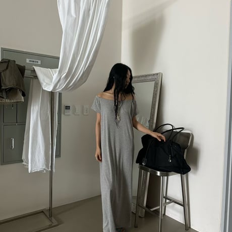 0917 over relax long one-piece/3カラー