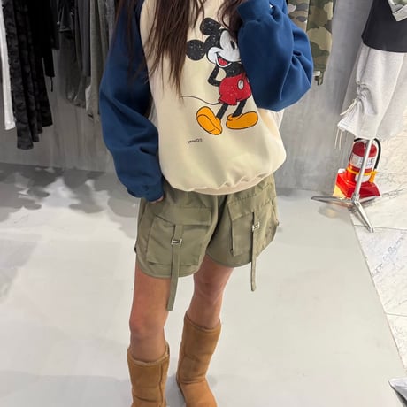 1092 raglan mickey sweat/2カラー