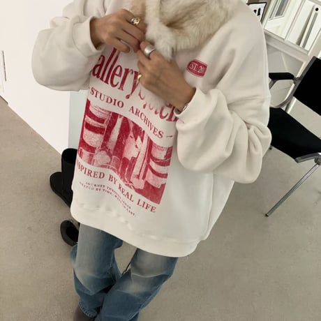 【数量限定】Gallery System Graphic over  Sweat/2カラー