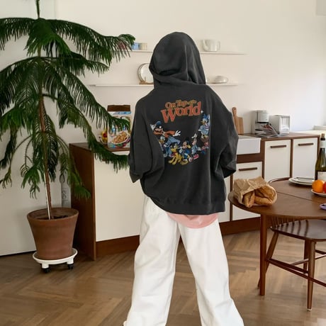 0998 mickey friends zip hoodie/3カラー