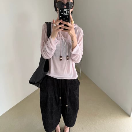 0907 【数量限定】❤eee❤シアー long foodie/3カラー