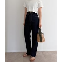《AMIE original》XSサイズ入荷　切りっぱなしハイウエストストレートdenim / indigo