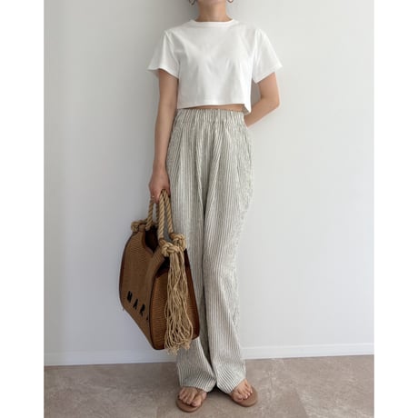 《AMIE original》ショート丈TOPS / white