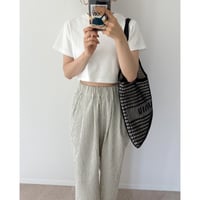 《AMIE original》ショート丈TOPS / white