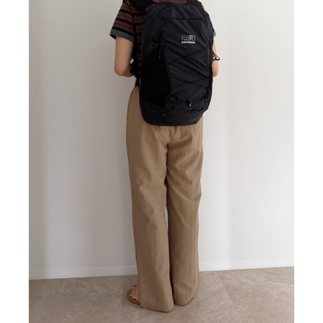 【2色set】 《AMIE original》テンセルタックイージーワイドパンツ / black×beige