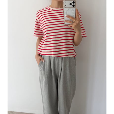 Waffle Border Tee