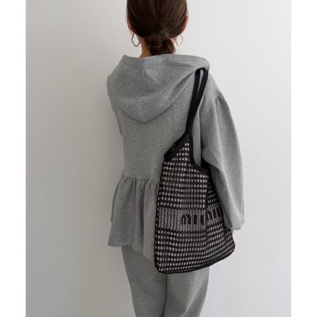 《AMIE original》Peplum Sweat Hoodie / gray