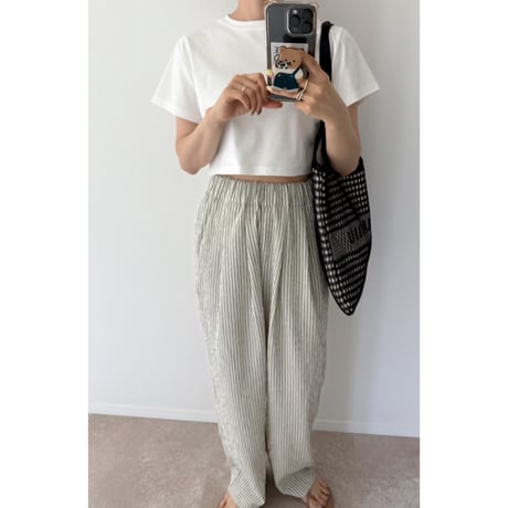 《AMIE original》ショート丈TOPS / white