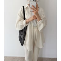 ストライプルーズシャツ