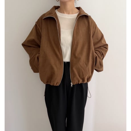 スウェードジップジャケット