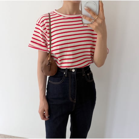 Waffle Border Tee