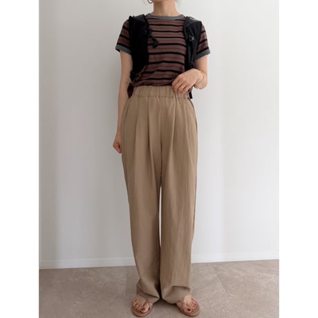 《AMIE original》テンセルタックイージーワイドパンツ / beige