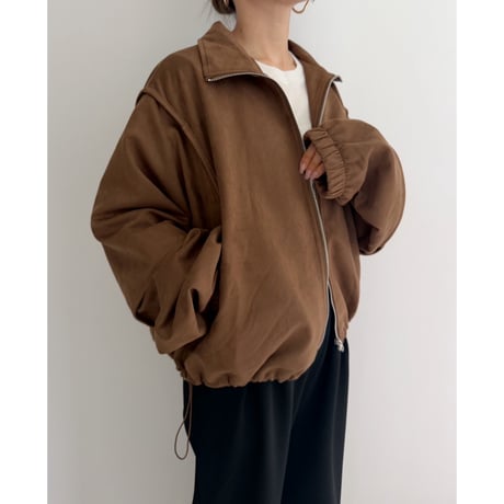 スウェードジップジャケット