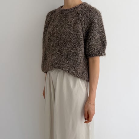 《AMIE original》 Fluffy Mix Knit / brown