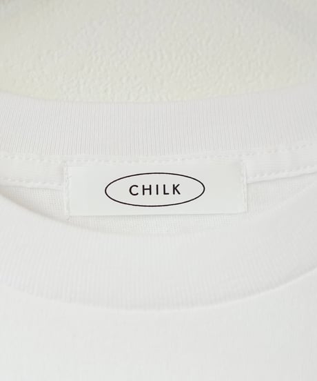 CHILK 5th anniversary T-shirt (WHITE) × sticker set