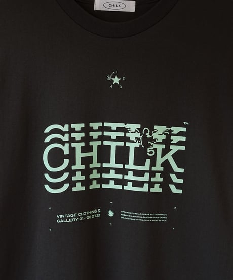 CHILK 5th anniversary T-shirt (SUMI) × sticker set