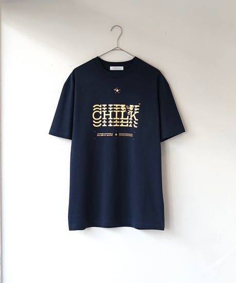 CHILK 5th anniversary T-shirt (NAVY) × sticker set