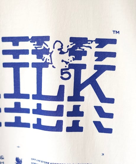 CHILK 5th anniversary T-shirt (WHITE) × sticker set