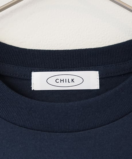CHILK 5th anniversary T-shirt (NAVY) × sticker set