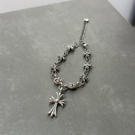 2609BR0150 / Cross charm link bracelet（Silver）