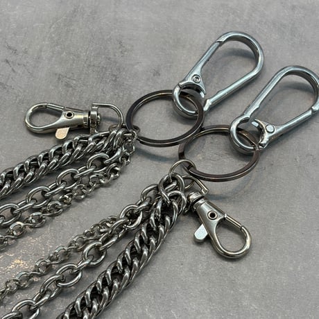 【Select】IM26AC_WC012 / Skull & Bike Chain Wallet Chain（Silver）
