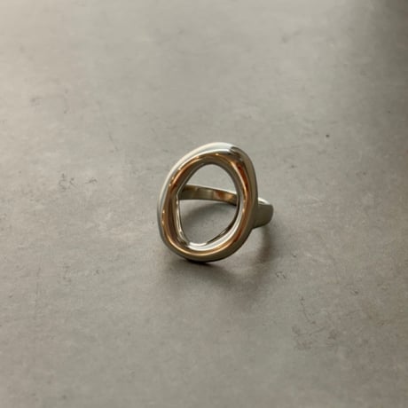 2608RG0819  / Wave oval design ring（Silver）