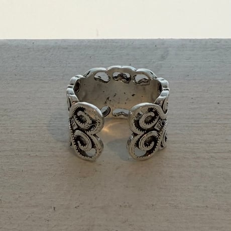 2608RG0825 / Vintage Black Stone ring（Silver）