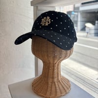 2607HW072(S) / Dot  Initial Embroidery Cap（Black）