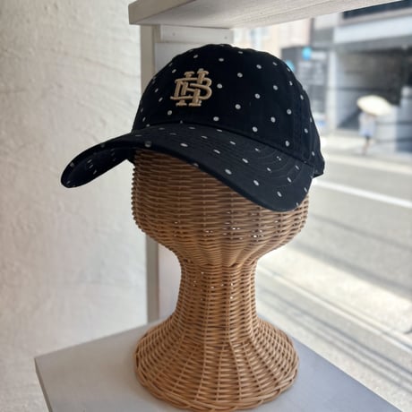 2607HW072(S) / Dot  Initial Embroidery Cap（Black）