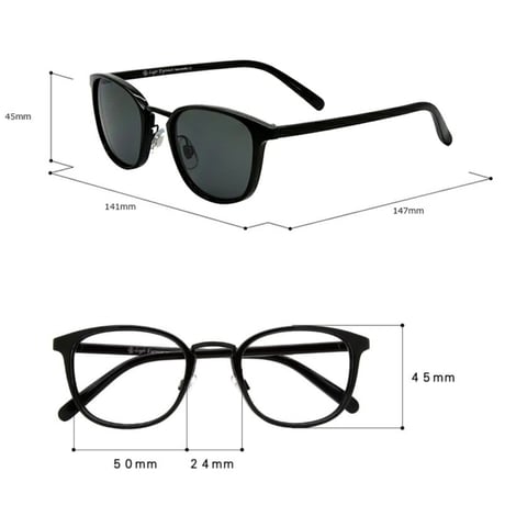 【 Legit Eyewear 】Sunglasses Shotoku (Black/Smoke)