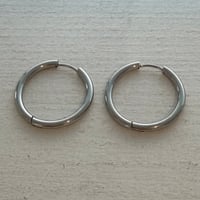 2608PR0852 / Stainless hoop pierce（ID25mm/T2mm） /（Silver）