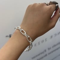 2609BR0154 / Oval link chain bracelet（Silver）