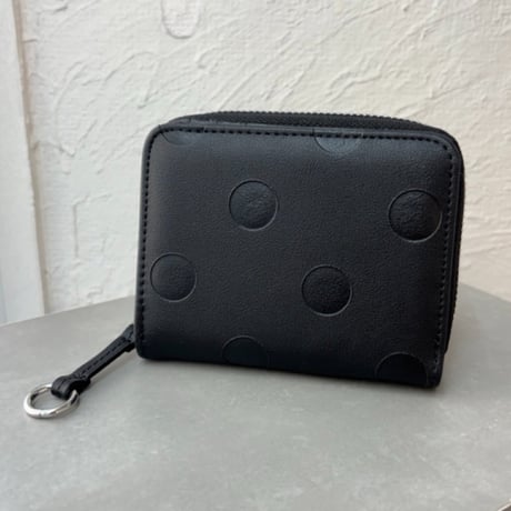 2609GS077 (S)/ Embossed Dot Two-fold Wallet（Black）