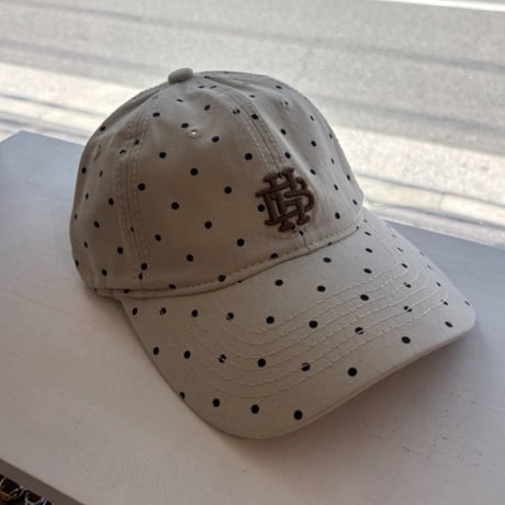 2607HW072(S) / Dot  Initial Embroidery Cap（Beige）