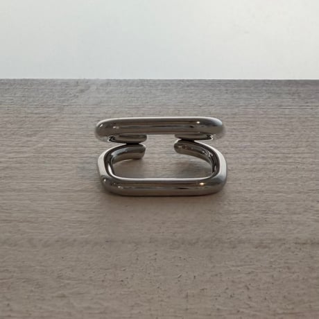 2610RG0844 / Square Double Line ring （Silver）