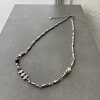 2610NC0409 /  Screw chain mixed charm Necklace（Silver）