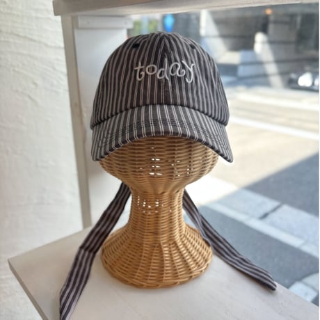 2607HW071(S) / Back Ribbon Stripe Cap（Black）