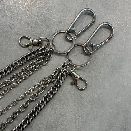 【Select】IM26AC_WC012 / Skull & Bike Chain Wallet Chain（Silver）