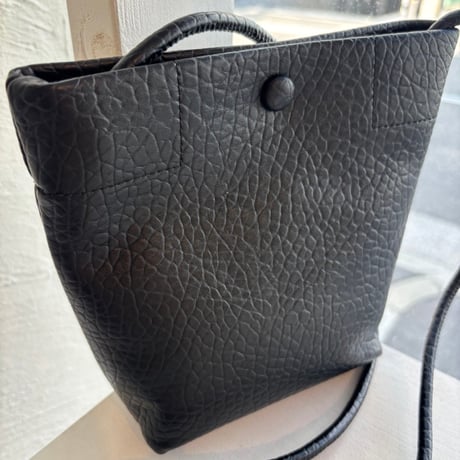 2608BG052(S) / Mini sholder fake leather bag (Black)