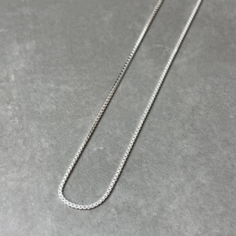 2610NC0411 / Slim Box Chain Necklace（Silver）