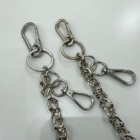 【Select】IM26AC_WC003/ Skull Chain Design Wallet Chain（Silver）