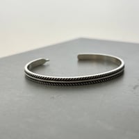 【Select】IM24AC_BRL006 / Feather motif bangle（Silver）
