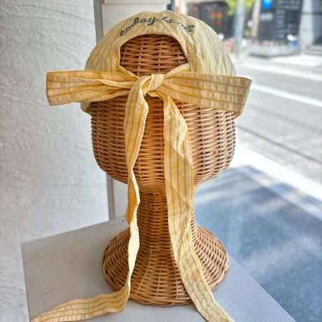 2607HW071(S) / Back Ribbon Stripe Cap（Yellow）