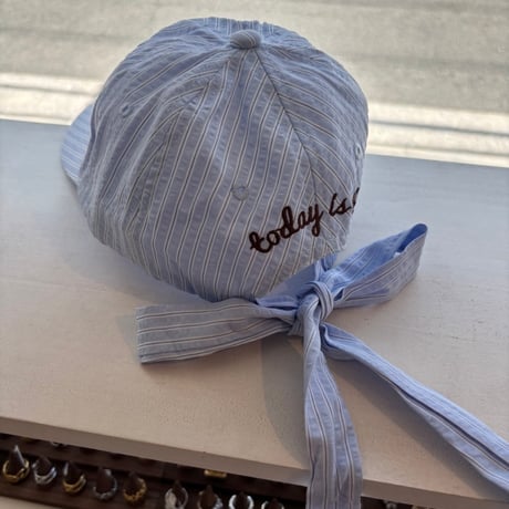 2607HW071(S) / Back Ribbon Stripe Cap（Blue）