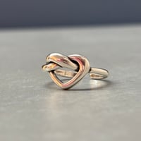 2411RG0543#B / Heart twist ring（Silver）