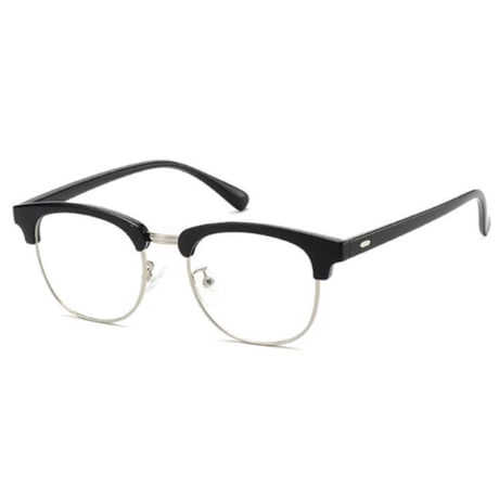 【 Select 】IM26SG0193 / Classic Browline Sunglasses (Back/Silver/Clear)
