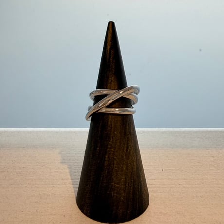 2607RG0816 / Twist Triple Line ring（Silver）