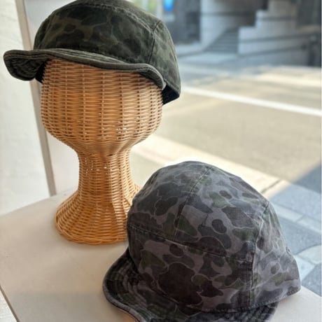 2604HW064(S) / Vintage Wash Camo Cap (Khaki)