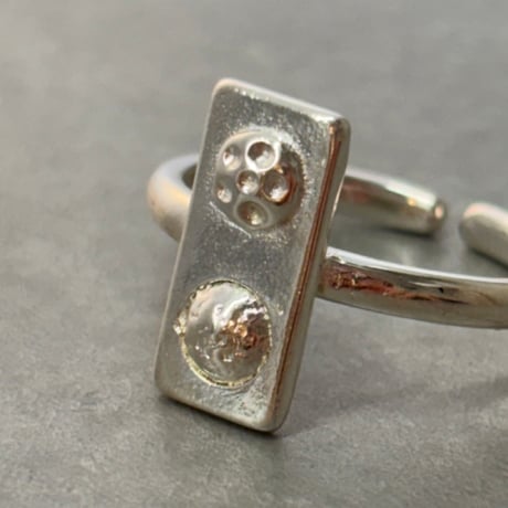 2609RG0839 /  Rectangle plate ring （Silver）
