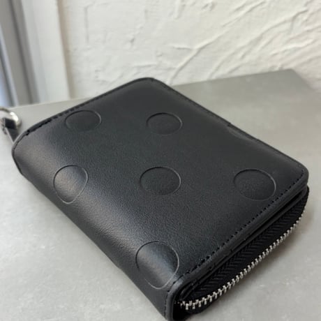 2609GS077 (S)/ Embossed Dot Two-fold Wallet（Black）